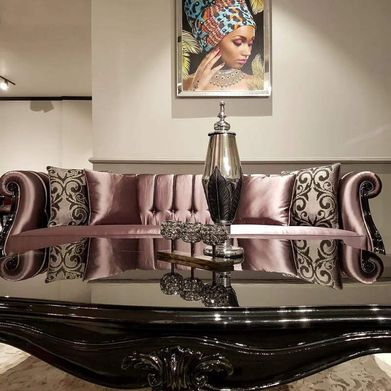 Casa Padrino Luxus Barock Couchtisch Schwarz - Handgefertigter Massivholz Wohnzimmertisch - Barock Wohnzimmer Möbel - Edel & Prunkvoll