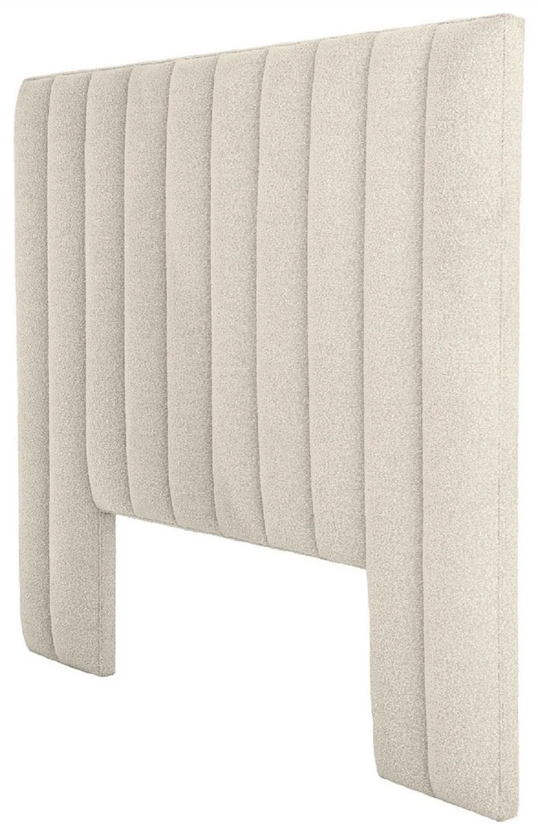 Casa Padrino Luxus Bett-Kopfteil Cremefarben 232 x 14 x H. 178,5 cm - Schlafzimmer Möbel - Hotel Möbel - Luxus Qualität