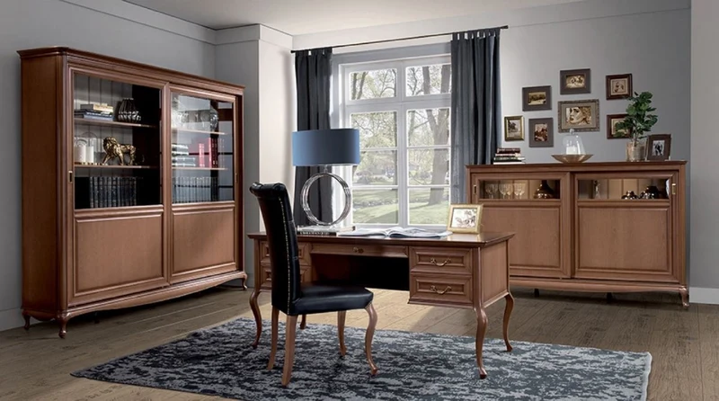 Casa Padrino Luxus Jugendstil Sideboard Braun / Cremefarben 191,7 x 45,6 x H. 122,3 cm - Massivholz Schrank mit 2 Schiebetüren - Wohnzimmerschrank - Büroschrank - Barock & Jugendstil Möbel