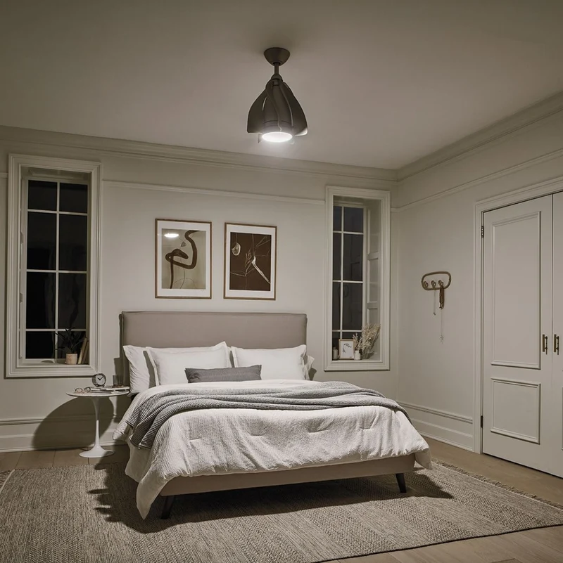 Casa Padrino Designer Deckenventilator mit LED Beleuchtung und Fernbedienung Silber / Champagnerfarben Ø 38 cm - Luxus Qualität