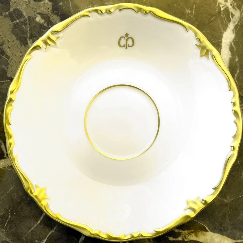 Casa Padrino Luxus Barock Kaffeetassen 6er Set Weiß / Gold - Edles Reichenbach Porzellan - Made in Germany