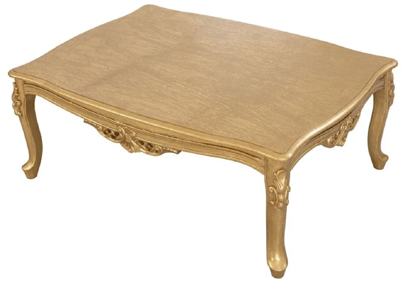 Casa Padrino Luxus Barock Wohnzimmer Set Hellgrün / Gold - 2 Sofas & 2 Sessel & 1 Couchtisch - Handgefertigte Barock Wohnzimmer Möbel - Edel & Prunkvoll
