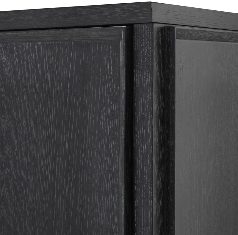 Casa Padrino Designer Massivholz Schreibtisch Anthrazitgrau 183 x 51 x H. 79 cm - Bürotisch - Computertisch - Büro Möbel - Luxus Qualität