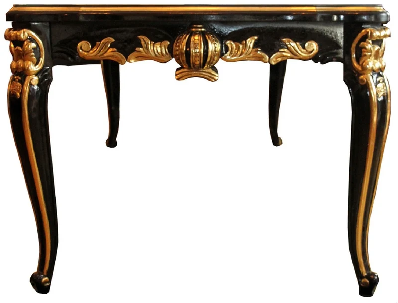 Pompöös by Casa Padrino Barock Luxus Esszimmer Set Butterflies & Flowers - Pompööser Barock Esstisch mit Glasplatte und 8 Stühlen designed by Harald Glööckler - Barock Esszimmer Möbel