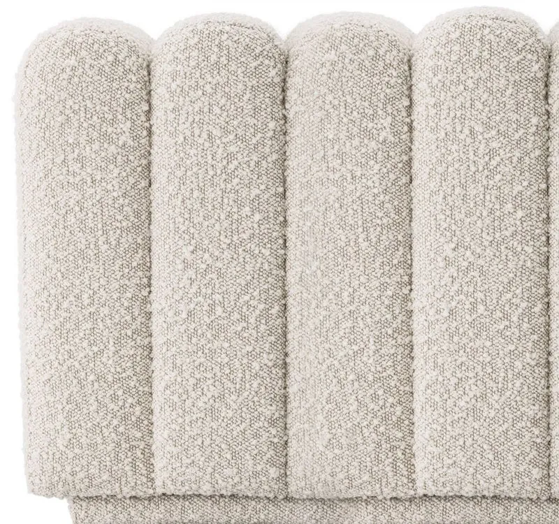 Casa Padrino Luxus Sitzbank Cremefarben 116 x 47 x H. 46 cm - Gepolsterte Wohnzimmer Bank - Wohnzimmer Möbel - Hotel Möbel - Luxus Möbel