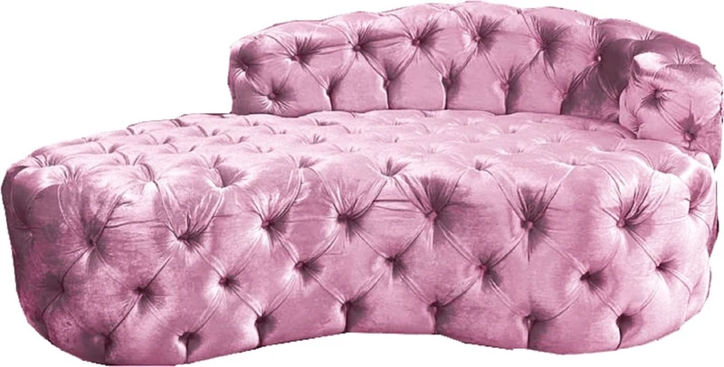 Casa Padrino Luxus Chesterfield Samt Chaiselongue - Verschieden Farben - Wohnzimmer Möbel - Chesterfield Möbel