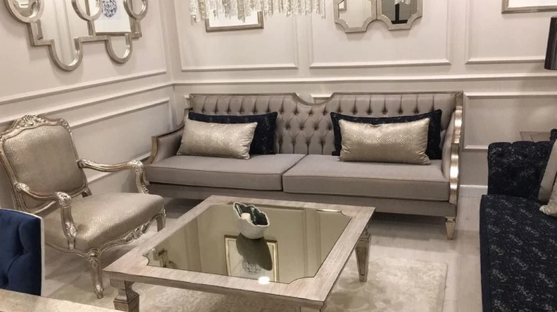 Casa Padrino Luxus Barock Sessel Silber / Antik Silber - Prunkvoller Wohnzimmer Sessel - Barock Wohnzimmer Möbel - Edel & Prunkvoll