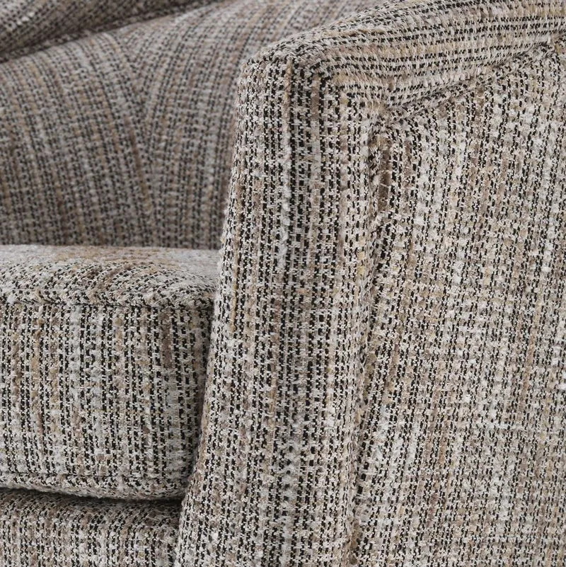Casa Padrino Luxus Drehsessel Beige / Matt Gold 85 x 76 x H. 76 cm - Wohnzimmer Sessel - Wohnzimmer Möbel - Luxus Möbel