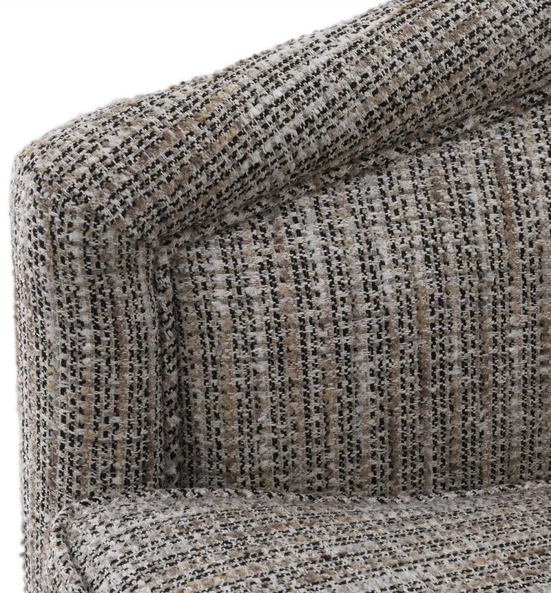 Casa Padrino Luxus Drehsessel Beige / Matt Gold 85 x 76 x H. 76 cm - Wohnzimmer Sessel - Wohnzimmer Möbel - Luxus Möbel
