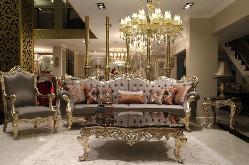 Casa Padrino Luxus Barock Beistelltisch Dunkelbraun / Gold - Prunkvoller handgefertigter Tisch im Barockstil - Barock Wohnzimmer Möbel