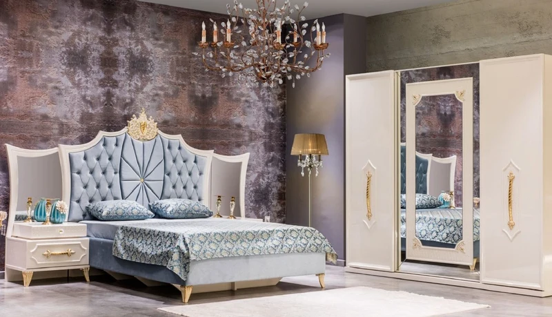 Casa Padrino Luxus Barock Schlafzimmerschrank Weiß / Gold - Massivholz Kleiderschrank - Barock Schlafzimmer Möbel - Edel & Prunkvoll