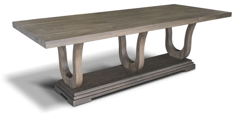 Casa Padrino Luxus Massivholz Esstisch H. 77 cm - Alle Farben & Größen - Massivholz Esszimmertisch in rustikaler Optik