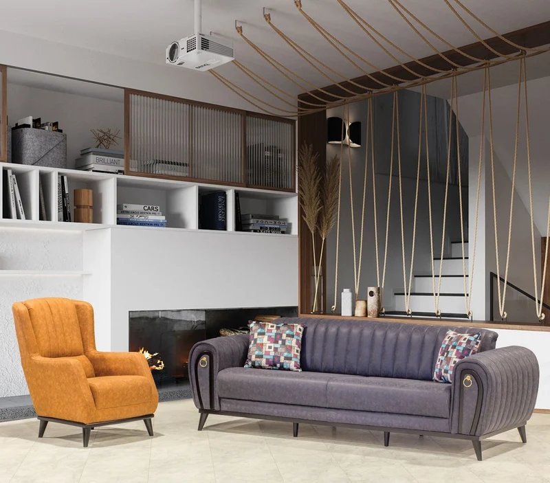 Casa Padrino Luxus Ohrensessel Hellbraun / Schwarz 80 x 80 x H. 90 cm - Moderner Wohnzimmer Sessel - Wohnzimmer Möbel