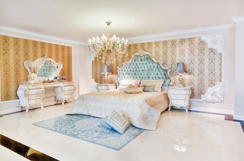 Casa Padrino Luxus Barock Nachtkommode Creme / Gold 60 x 55 x H. 68 cm - Prunkvoller Massivholz Nachttisch - Barock Schlafzimmer Möbel