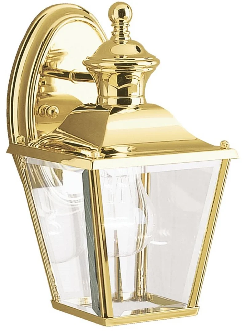 Casa Padrino Jugendstil Außenwandleuchte Gold 14,7 x 17 x H. 26,3 cm - Nostalgische Balkon Garten Terrassen Außenleuchte - Nostalgische Außenleuchten