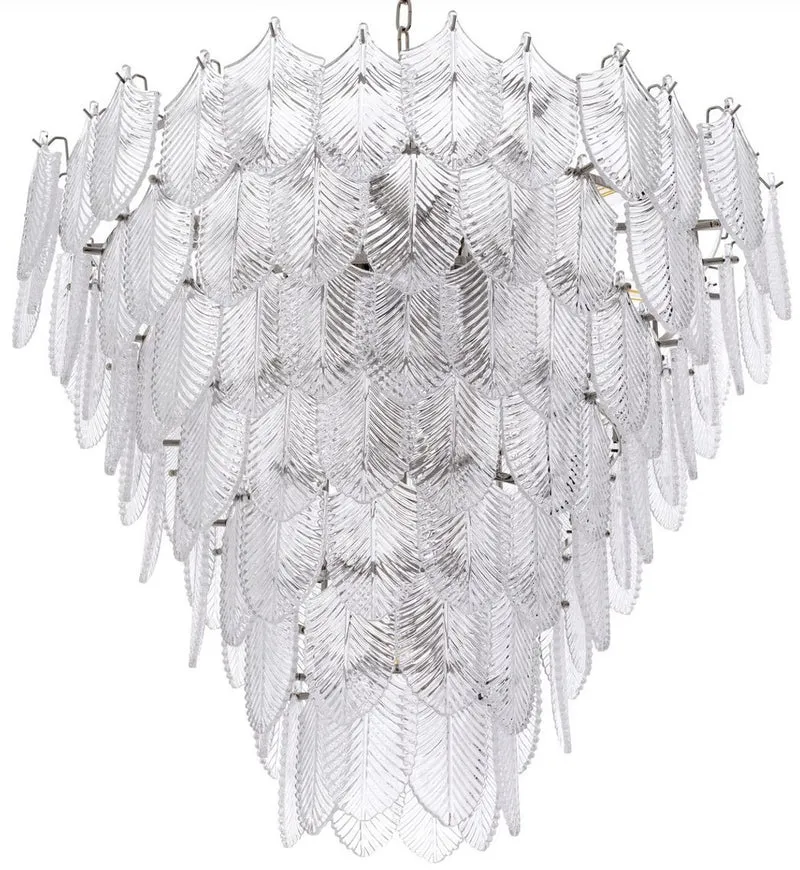 Casa Padrino Luxus Kronleuchter Silber Ø 82 x H. 69 cm - Edler Hotel & Restaurant Kronleuchter - Luxus Qualität