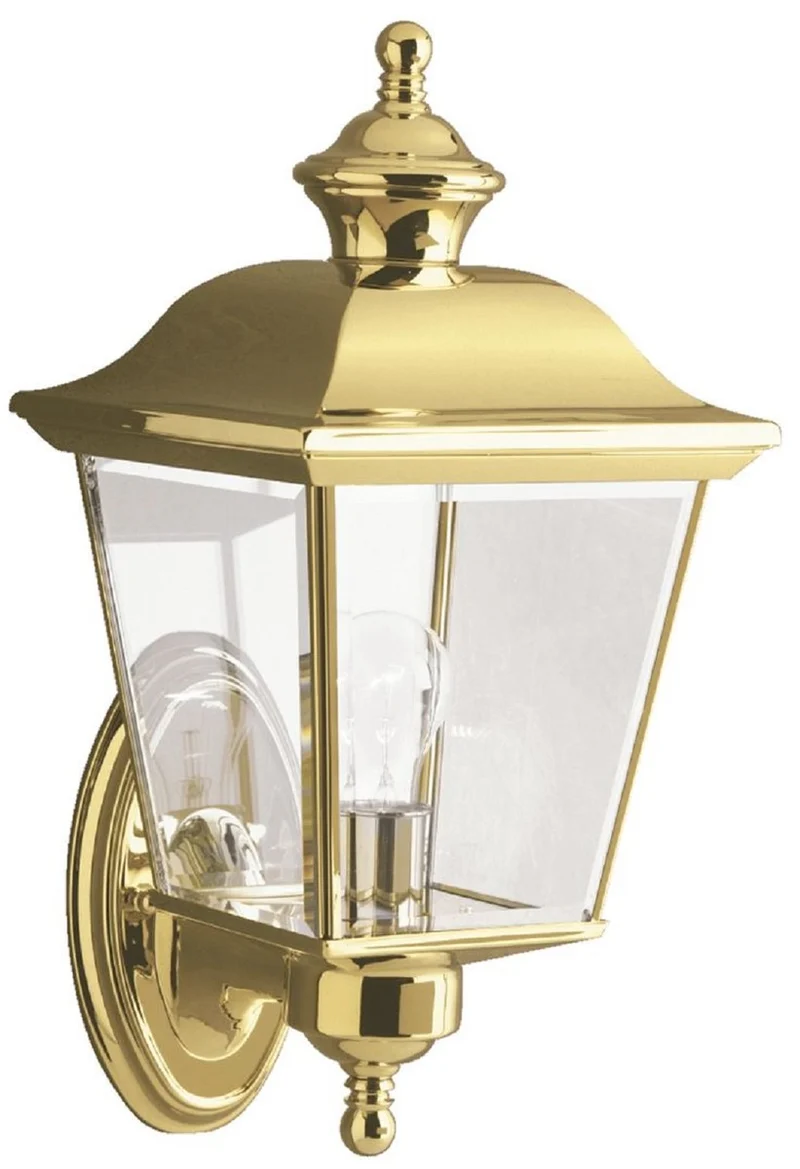 Casa Padrino Jugendstil Außenwandleuchte Gold 17,8 x 19,7 x H. 39,3 cm - Nostalgische Balkon Garten Terrassen Außenleuchte - Nostalgische Außenleuchten