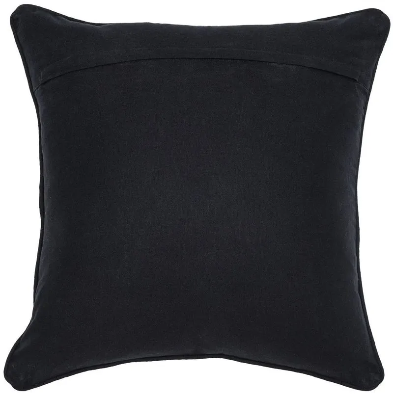Casa Padrino Luxus Deko Kissen Schwarz / Gold 50 x 50 cm - Edles Zierkissen mit elegantem Rautenmuster - Luxus Qualität - Hotel Kollektion