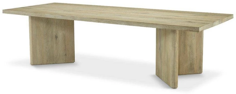 Casa Padrino Luxus Massivholz Esstisch Naturfarben 280 x 110,5 x H. 76 cm - Rechteckiger Eichenholz Küchentisch - Luxus Massivholz Esszimmer Möbel