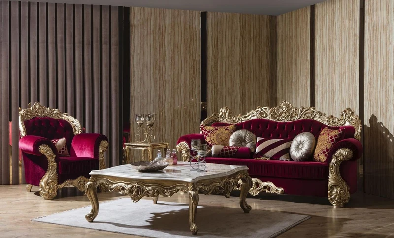 Casa Padrino Luxus Barock Sessel Bordeauxrot / Gold 120 x 100 x H. 117 cm - Prunkvoller Wohnzimmer Sessel mit dekorativem Kissen - Barock Wohnzimmer Möbel