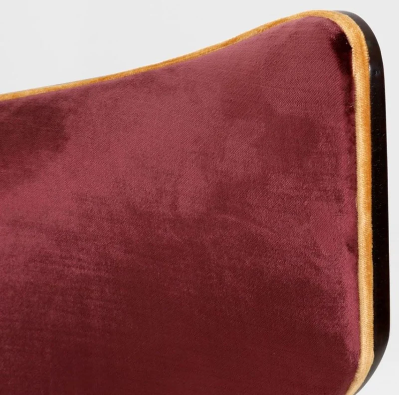 Casa Padrino Luxus Art Deco Lounge Salon Sessel mit gebogener Rückenlehne Lila / Orange / Dunkelbraun 78 x 70 x H. 90 cm - Luxus Möbel