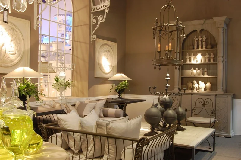 Casa Padrino Luxus Landhausstil Schrank Hellgrau - Handgefertigter Massivholz Regalschrank - Wohnzimmerschrank - Esszimmerschrank - Landhausstil Möbel