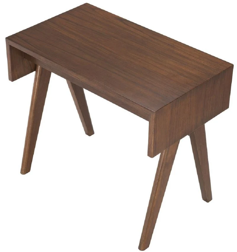 Casa Padrino Luxus Schreibtisch Braun 90 x 53 x H. 77 cm - Massivholz Sekretär - Bürotisch - Büro Möbel - Luxus Qualität