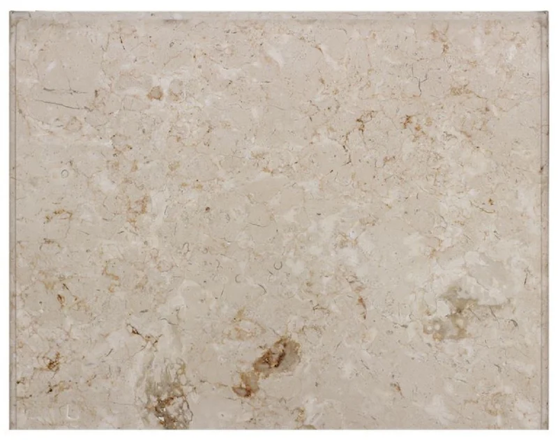 Casa Padrino Luxus Barock Beistelltisch Hellbraun / Braun / Cremefarben 42 x 31 x H. 68 cm - Massivholz Tisch mit Marmorplatte - Nachttisch - Nachtkommode - Barock Möbel
