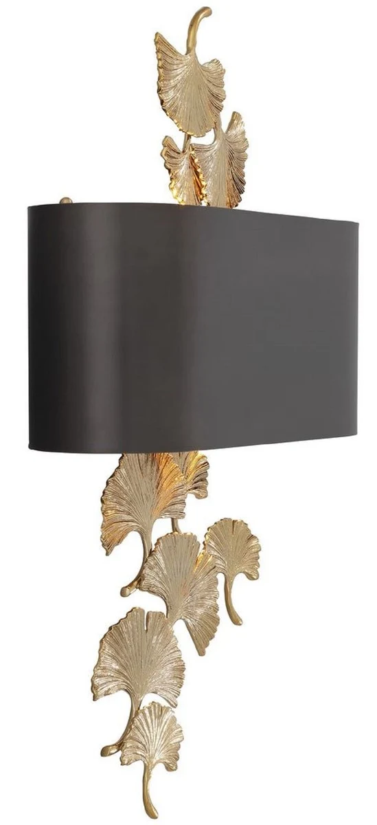 Casa Padrino Designer Wandleuchte Gold / Bronzefarben 36 x 13,5 x H. 61 cm - Hotel & Restaurant Wandlampe - Luxus Qualität