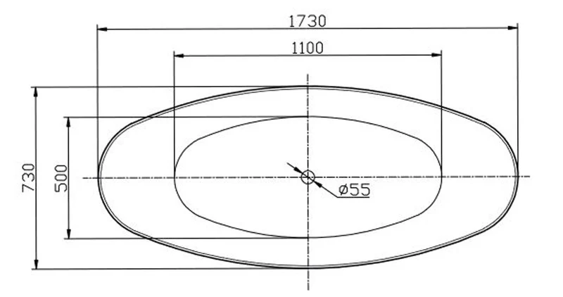 Casa Padrino Freistehende Luxus Acryl Badewanne mit Marmoroptik Weiß 173 x 73 x H. 75 cm - Luxus Bad Accessoires - Luxus Kollektion