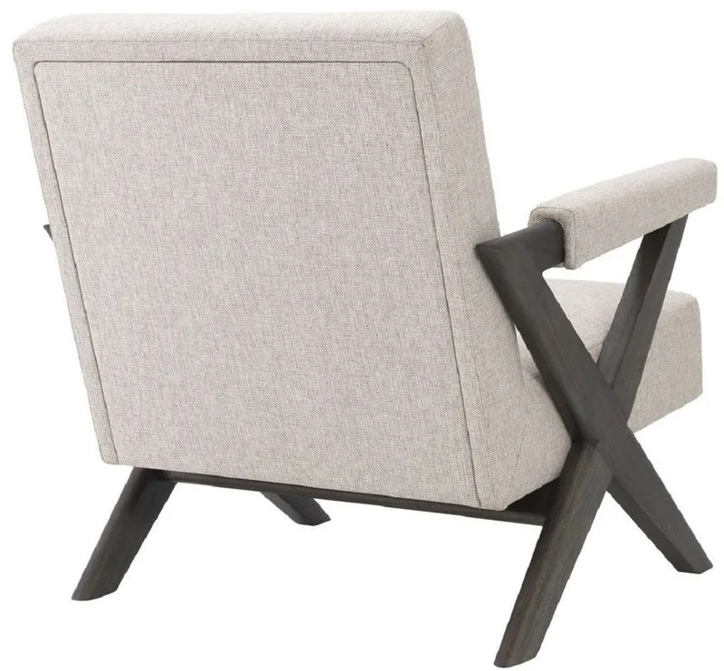 Casa Padrino Luxus Wohnzimmer Sessel Naturfarben / Braun 75 x 82 x H. 82 cm - Wohnzimmer Möbel - Luxus Kollektion
