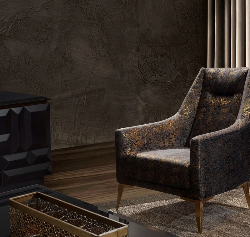 Casa Padrino Luxus Wohnzimmer Sessel Lila / Schwarz / Gold 70 x 95 x H. 96 cm - Wohnzimmer Möbel - Luxus Möbel