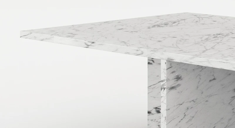 Casa Padrino Luxus Marmor Couchtisch Weiß 130 x 70 x H. 35 cm - Rechteckiger Wohnzimmertisch aus hochwertigem spanischen Carrara Marmor - Luxus Möbel