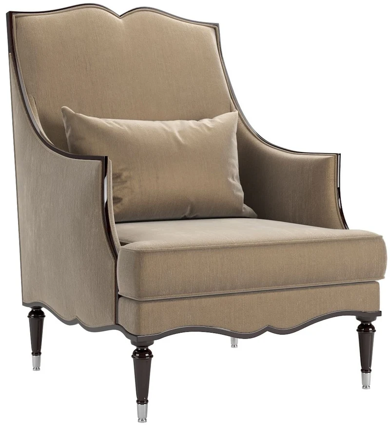 Casa Padrino Luxus Barock Wohnzimmer Sessel Khaki 80 x 75 x H. 110 cm - Edle Wohnzimmer Möbel im Barockstil