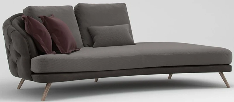 Casa Padrino Luxus Chesterfield 2-Sitzer Sofa Grau / Braun 220 x 95 x H. 85 cm - Schlafsofa - Schlafcouch - Wohnzimmer Möbel