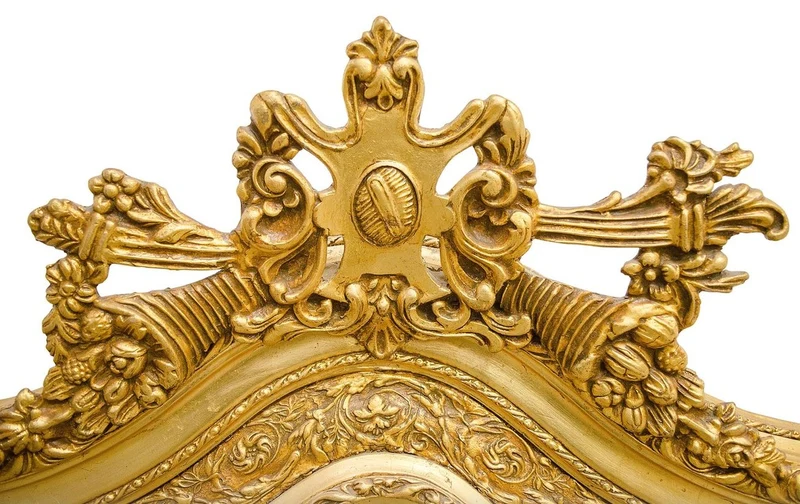 Prunkvoller Casa Padrino Barock Wandspiegel 108 x H. 207 cm - Barock Spiegel