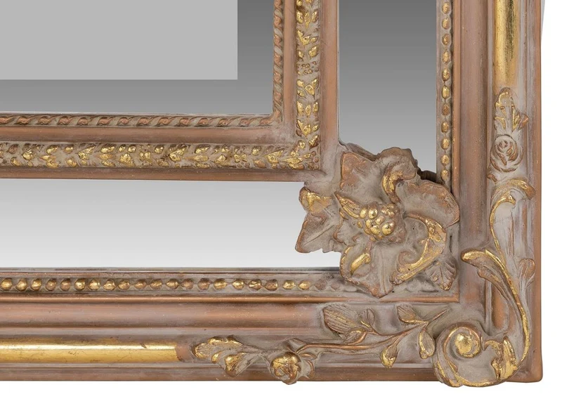 Casa Padrino Barock Wandspiegel Braun / Gold 115 x H. 207 cm - Barockstil Spiegel Antik Stil Möbel