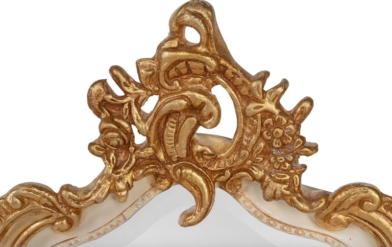 Casa Padrino Barock Spiegel Antik Stil Creme / Gold 115 x 48 cm - Möbel Wandspiegel