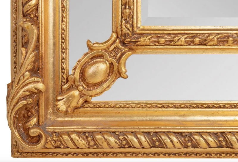 Prunkvoller Casa Padrino Barock Spiegel Gold 125 x 190 cm - Antik Stil - Schwere Ausführung