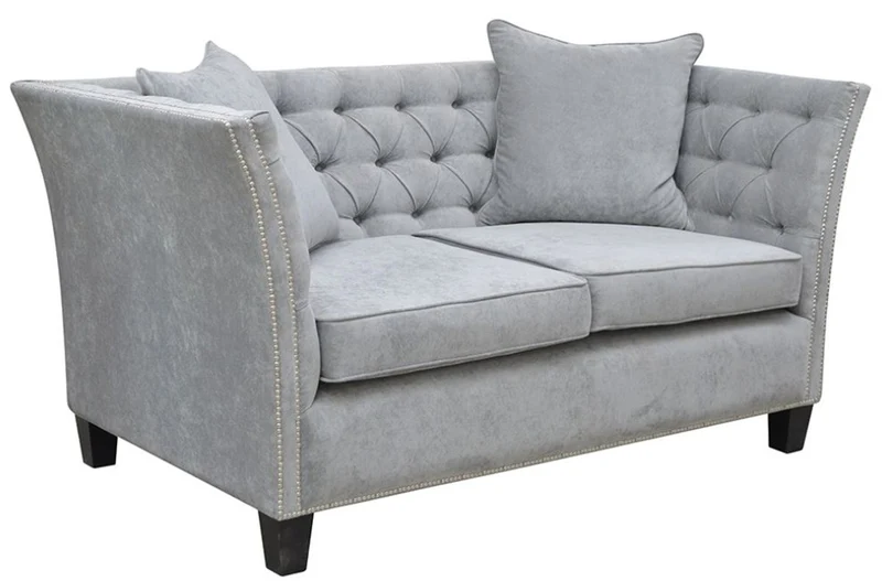 Casa Padrino Luxus Chesterfield Samt Sofa mit Kissen 174,5 x 91 x H. 86 cm - Verschiedene Farben - Wohnzimmer Möbel - Chesterfield Möbel
