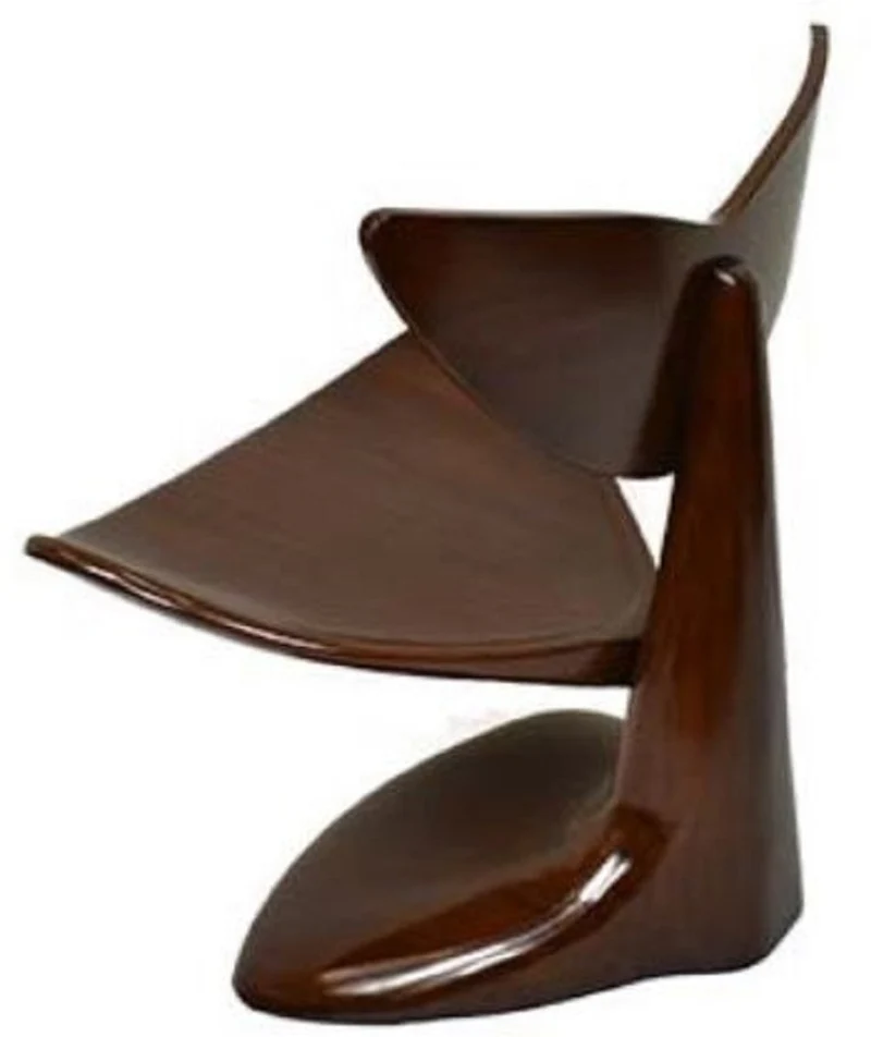 Casa Padrino Designer Mahagoni Stuhl Dunkelbraun 83 x 68 x H. 87 cm - Designermöbel - Luxus Qualität