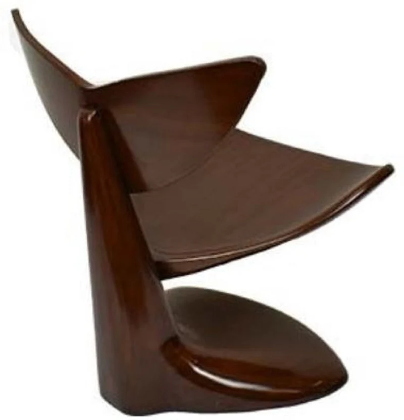 Casa Padrino Designer Mahagoni Stuhl Dunkelbraun 83 x 68 x H. 87 cm - Designermöbel - Luxus Qualität