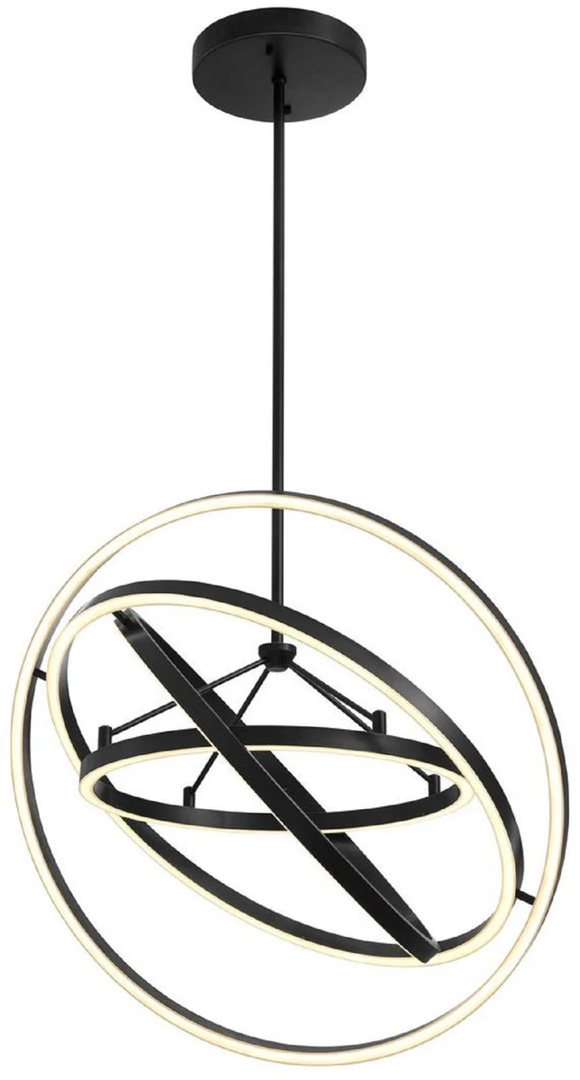 Casa Padrino Luxus LED Kronleuchter Bronzefarben Ø 90 x H. 102 cm - Moderner verstellbarer Wohnzimmer Kronleuchter - Luxus Qualität