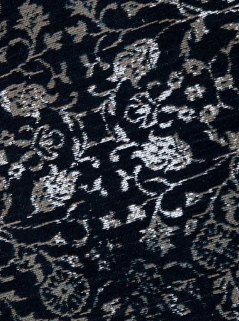 Casa Padrino Wohnzimmer Teppich Vintage Blau / Mehrfarbig 160 x 240 cm - Rechteckiger Baumwoll Teppich - Wohnzimmer Deko Accessoires