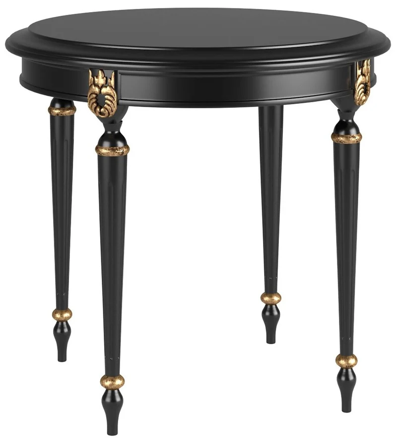 Casa Padrino Luxus Barock Wohnzimmer Set Gold / Schwarz / Antik Gold - 2 Sofas & 2 Sessel & 1 Couchtisch & 2 Beistelltische - Möbel im Barockstil - Edle Barock Wohnzimmer Möbel