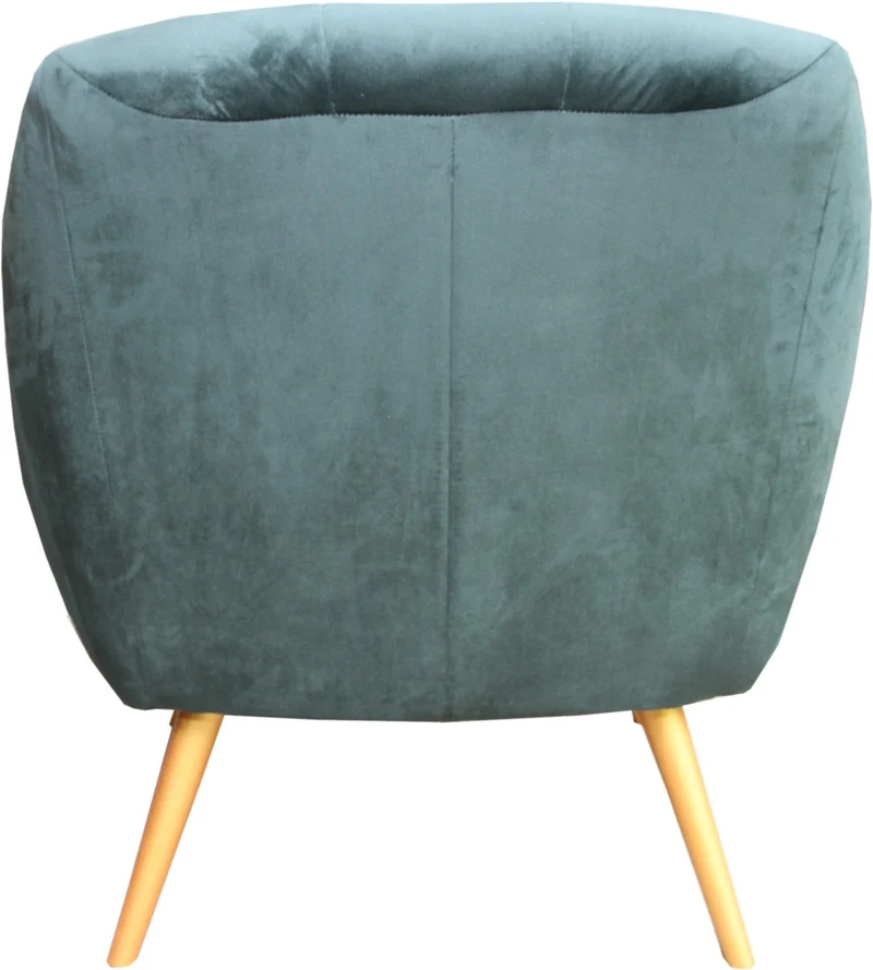 Casa Padrino Retro Salon Sessel Grün / Gold - Cocktailsessel 60er Jahre Stuhl Möbel