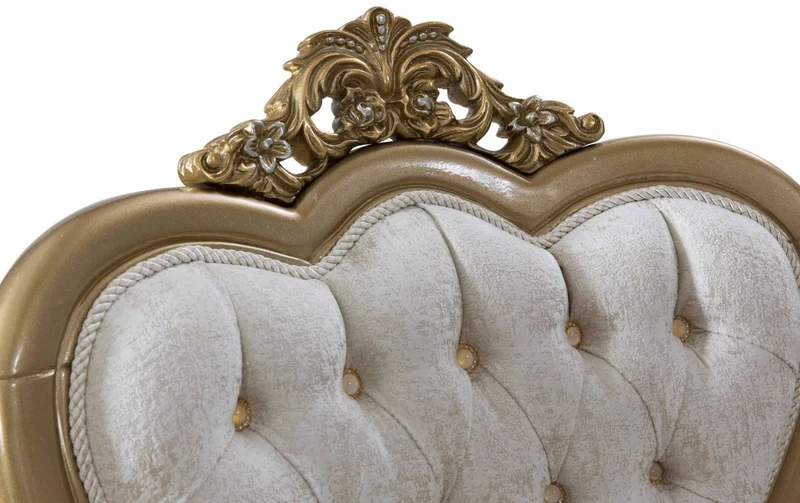 Casa Padrino Luxus Barock Sessel Blau / Weiß / Gold 89 x 94 x H. 122 cm - Wohnzimmer Möbel im Barockstil - Edel & Prunkvoll