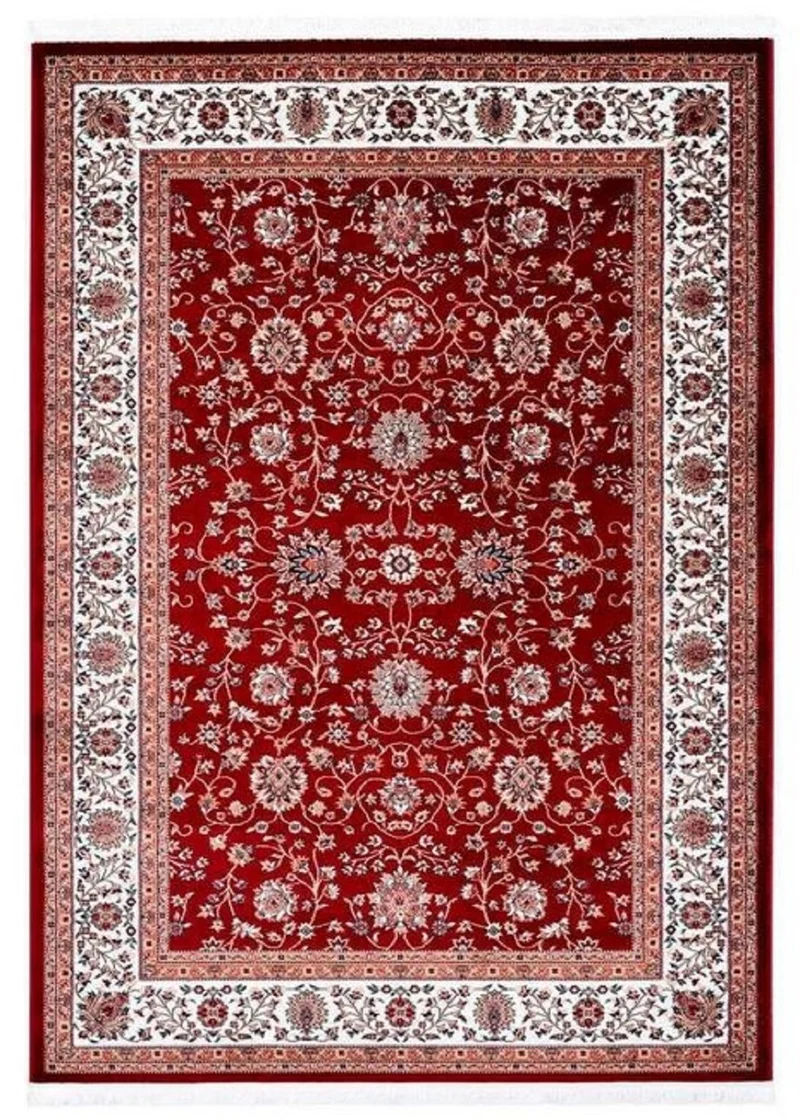Casa Padrino Wohnzimmer Teppich mit orientalischen Ornamenten Rot / Mehrfarbig - Verschiedene Größen