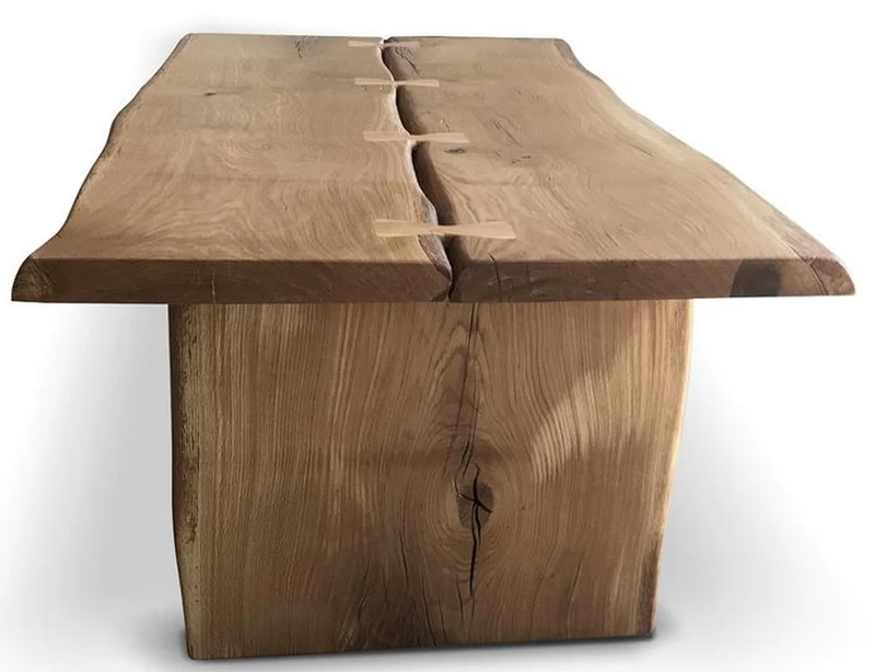 Casa Padrino Luxus Massivholz Esstisch 200 x 100 x H. 77 cm - Verschiedene Farben - Rustikaler Küchentisch - Esszimmer Möbel