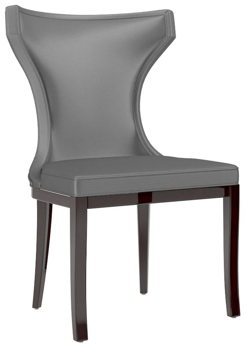 Casa Padrino Luxus Esszimmer Set Silber / Dunkelbraun - 1 Esszimmertisch & 6 Esszimmerstühle - Luxus Qualität - Luxus Esszimmer Möbel